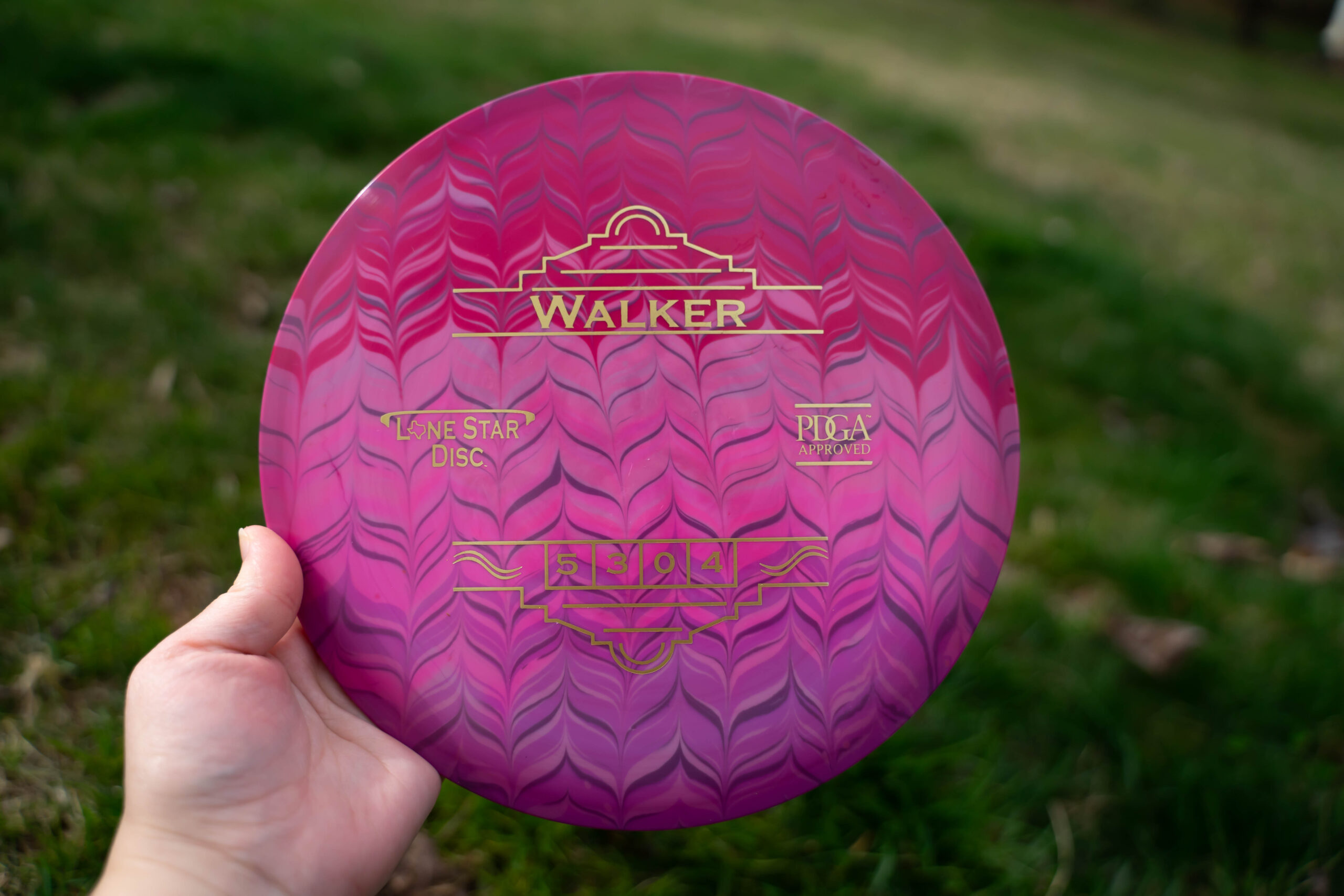 Lone Star Alpha Walker – Red & Pink Feather Wave Dye