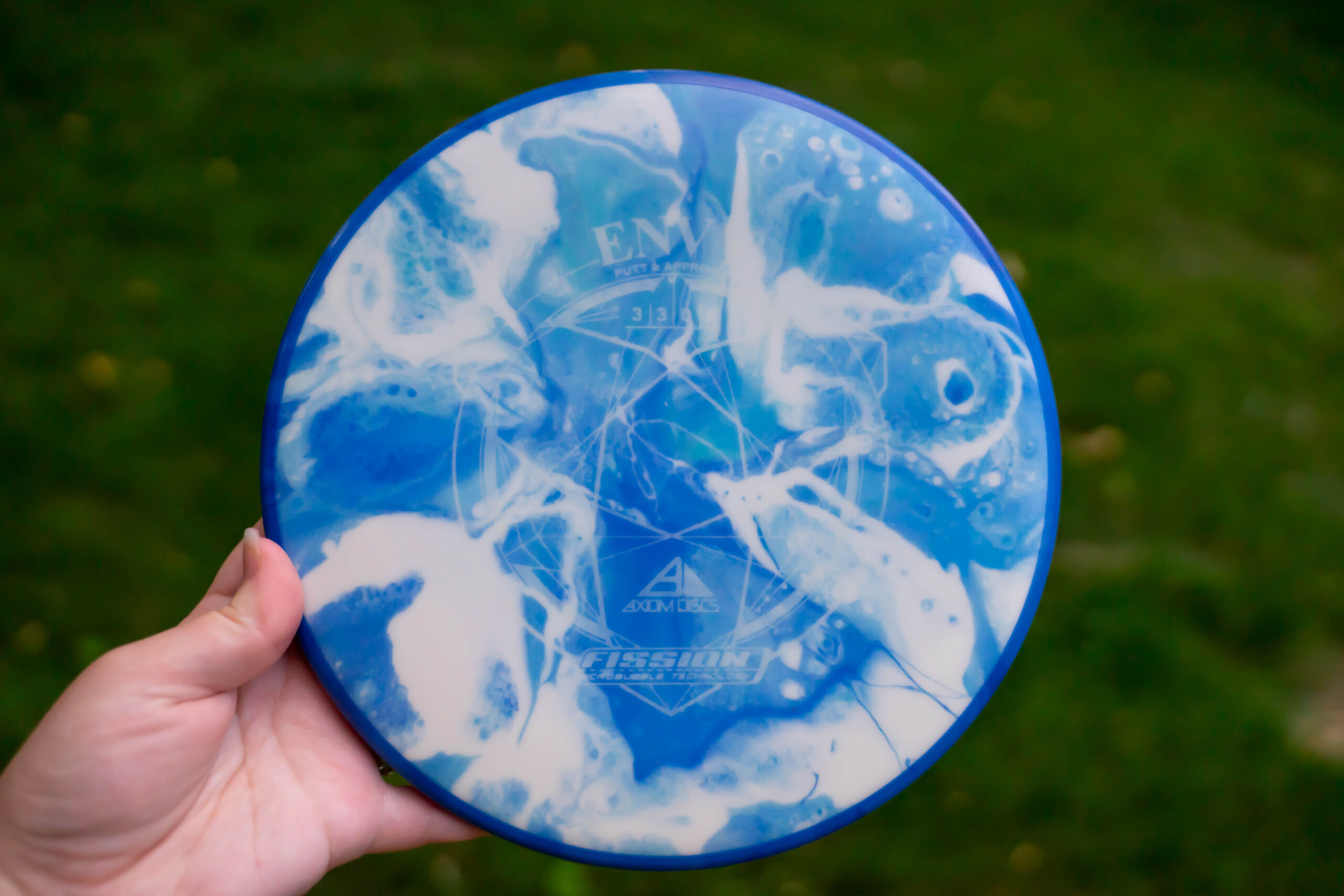 Axiom Fission Envy – Blue Watercolor Splash Dye