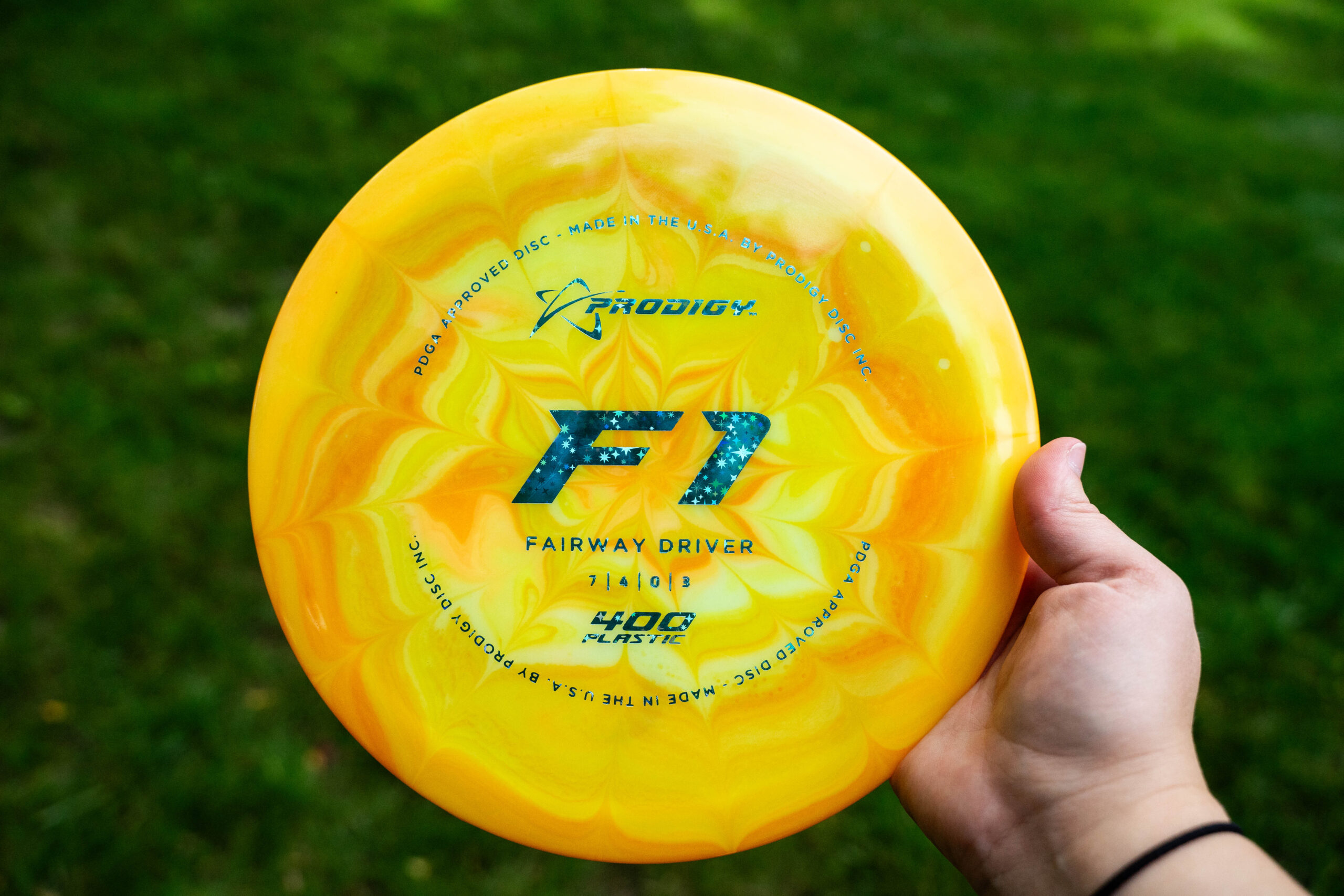 Prodigy 400 F1 – Yellow Flower Swirl Dye